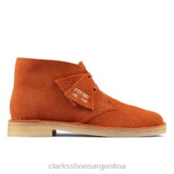 Clarks mujer bota desierto clarks ginger ante BPDZ204173 gamuza jengibre