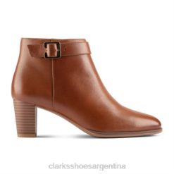 Clarks mujer bota kayl60 clarks cuero tostado oscuro BPDZ204110 cuero bronceado oscuro