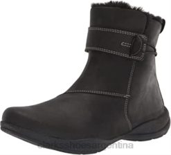 Clarks mujer Bota roseville mujer piel negra botines clarks impermeables con forro cálido BPDZ202740 cuero negro