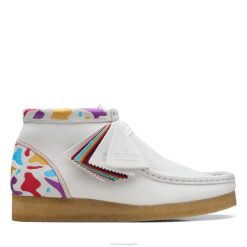 Clarks mujer bota wallabee clarks combi blanca BPDZ203159 combinación blanca
