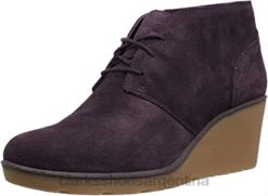 Clarks mujer Botas clarks hazen charm fashion para mujer ante berenjena BPDZ201778 ante berenjena