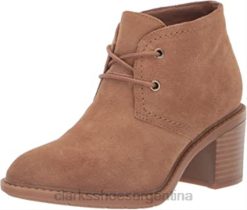 Clarks mujer Botas Clarks Scene Lace de ante caqui oscuro para mujer BPDZ202243 gamuza caqui oscuro