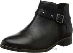 Clarks mujer botas de moda chelsea trish para mujer clarks negro BPDZ20925 cuero negro