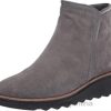 Clarks mujer Botas de moda Clarks Sharon Heights de ante gris para mujer BPDZ202498 gamuza gris