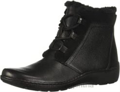 Clarks mujer Botín clarks cora chai de piel negro para mujer BPDZ202505 cuero negro