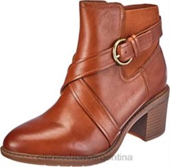 Clarks mujer Botín clarks mujer scene strap piel caramelo BPDZ202634 cuero caramelo
