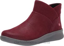 Clarks mujer Botín clarks mujer sillian 20 dark nobuk sintético granate BPDZ202475 nubuck sintético granate