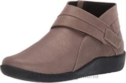 Clarks mujer Botín clarks sillian rani sintético metalizado peltre para mujer BPDZ201289 peltre metálico sintético