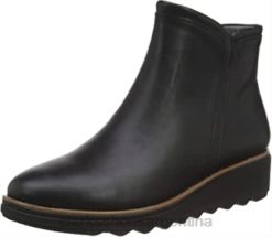 Clarks mujer botín sharon heights mujer clarks cuero negro BPDZ201365 cuero negro
