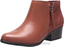 Clarks mujer botines clarks adreena Hope de cuero mahoga ny para mujer BPDZ202212 cuero caoba