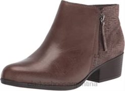 Clarks mujer Botines Clarks adreena Hope para mujer en color topo oscuro BPDZ201153 gris pardo oscuro