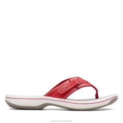 Clarks mujer brisa mar rojo sintético clarks sintéticos rojos BPDZ206398 rojo sintético