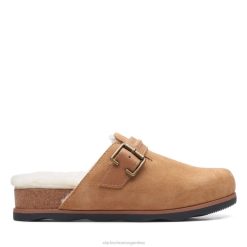 Clarks mujer brynn slide ante marrón clarks ante marrón BPDZ206327 gamuza color canela