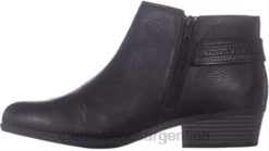 Clarks mujer clarks addiy kara de cuero con punta almendra y negro para mujer BPDZ20532 negro