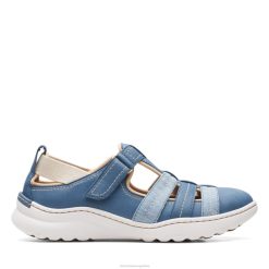Clarks mujer clarks azul gris lea teagan paso BPDZ203297 lea gris azul