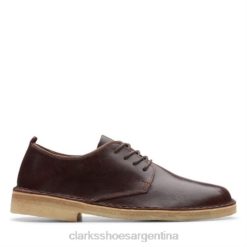 Clarks mujer clarks castaño cuero desierto londres BPDZ204001 cuero castaño