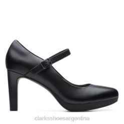 Clarks mujer clarks cuero negro ambir brillo BPDZ203968 cuero negro