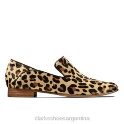Clarks mujer clarks de interés con estampado de leopardo viola pura BPDZ204262 interés del estampado de leopardo