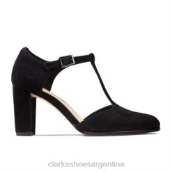 Clarks mujer clarks gamuza negra kayl85 tbar BPDZ203875 ante negro