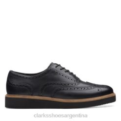 Clarks mujer clarks glickly brogue cuero negro BPDZ203866 cuero negro