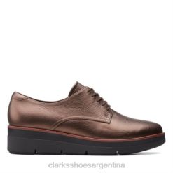 Clarks mujer Clarks metálicos bronce shayllace BPDZ203926 bronce metálico