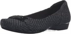 Clarks mujer clarks mujer blanche west flat negro sintético BPDZ202166