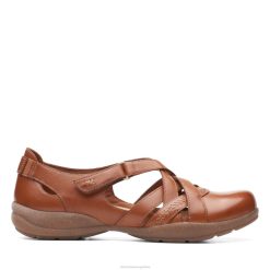 Clarks mujer clarks roseville step cuero bronceado BPDZ203362 cuero marrón