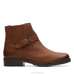 Clarks mujer clarkwellstrap cuero tostado oscuro clarks cuero tostado oscuro BPDZ206141 cuero bronceado oscuro