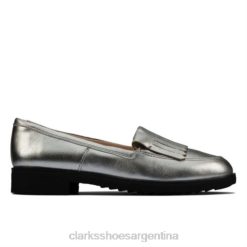 Clarks mujer falda escocesa clarks griff plateada metalizada BPDZ203987 plata metalizada