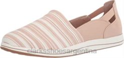 Clarks mujer Mocasines Clarks Breeze Step para mujer en lona color topo BPDZ201978
