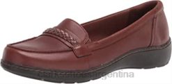 Clarks mujer Mocasines clarks cora viola de cuero tostado oscuro para mujer BPDZ201987 cuero bronceado oscuro