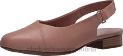 Clarks mujer Mocasines Clarks Juliet Pull de piel praliné para mujer BPDZ201042