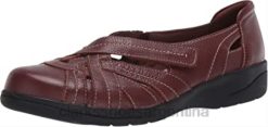 Clarks mujer Mocasines clarks mahoga ny de cuero cheyn tulip para mujer BPDZ202833 cuero caoba