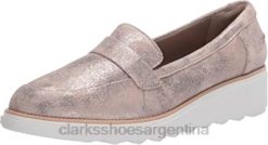 Clarks mujer mocasines clarks sharon gracie pen ny de gamuza peltre para mujer BPDZ202968 gamuza peltre