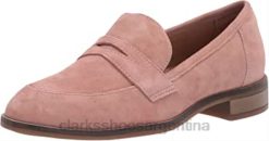 Clarks mujer mocasines clarks trish rose de gamuza rosa para mujer BPDZ201432 gamuza rosa