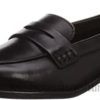 Clarks mujer mocasines hamble shiny para mujer clarks negros BPDZ20702 cuero negro