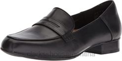 Clarks mujer mocasines keesha cora pen ny de mujer de cuero negro clarks BPDZ202910 cuero negro