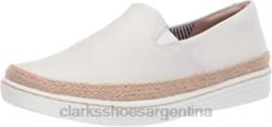 Clarks mujer mocasines marie perla mujer piel blanca clarks BPDZ20692 cuero blanco