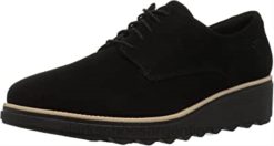 Clarks mujer mujer sharon noel oxford clarks nubuck negro BPDZ201213 nubuck negro