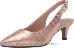 Clarks mujer rosa interés cuero mujer linvale sondra pump clarks BPDZ201868