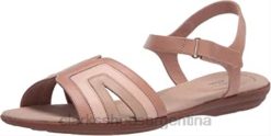 Clarks mujer Sandalia clarks ada mist combi de piel praliné para mujer BPDZ202208 combi cuero praliné