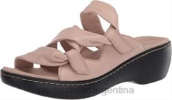 Clarks mujer Sandalia Clarks Delana Jazz de cuero rubor para mujer BPDZ201440 cuero rubor