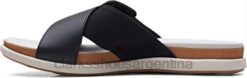 Clarks mujer Sandalia clarks eliza april slide de mujer sintética negra BPDZ201859 negro sintético