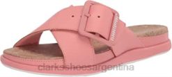 Clarks mujer Sandalia Clarks Step June Shell Coral Sintético para mujer BPDZ20674 coral sintético