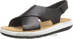 Clarks mujer sandalia cruzada jemsa mujer clarks piel negro BPDZ20447