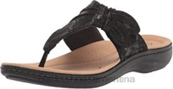 Clarks mujer Sandalia plana clarks laurieann rae mujer negro textil BPDZ20474