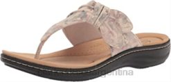 Clarks mujer Sandalia plana Clarks Laurieann Rae para mujer arena interés BPDZ202138