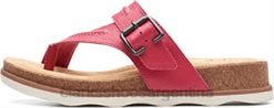 Clarks mujer Sandalia plana clarks mujer brynn madi piel fucsia BPDZ202760 cuero fucsia