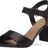 Clarks mujer Sandalia tacón clarks deva alice mujer piel negra BPDZ20464 cuero negro