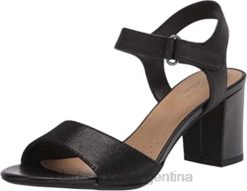 Clarks mujer Sandalia tacón clarks deva alice mujer piel negra BPDZ20464 cuero negro